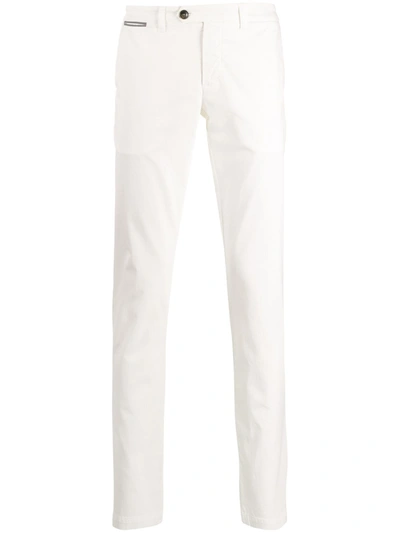 Eleventy Straight-leg Low-rise Jeans In White