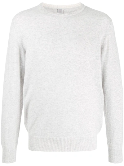 Eleventy Crew-neck Cashmere Pullover In Grey