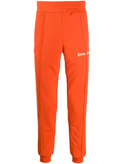 Palm Angels Logo Track Pants In Orange