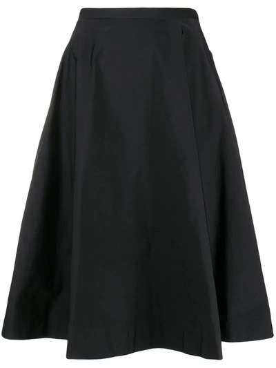 N°21 High-waisted Flared Skirt In Black