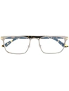 Cartier C Decor Rectangular-frame Glasses In Black