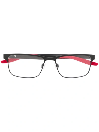 Nike 8130 Square Glasses In Black