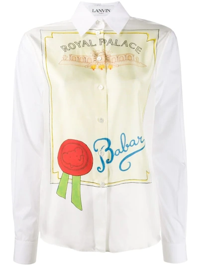 Lanvin Babar Royal Palace Shirt In White