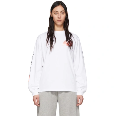 Aries White New Balance Edition Long Sleeve T-shirt