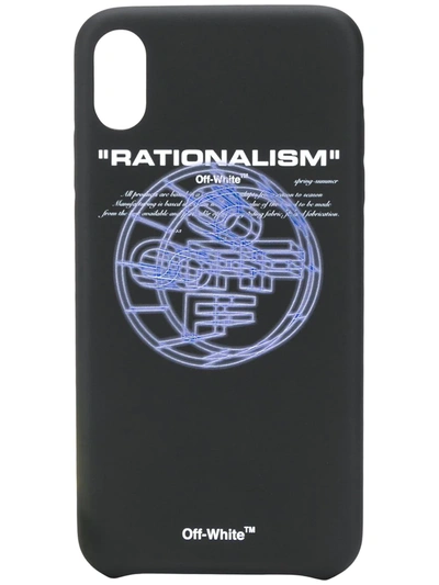 Off-white 3d Crossed Off Printed Iphone Xs Case In 黑色