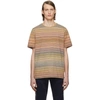 Missoni Striped Short-sleeve T-shirt In Brown