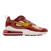 Nike Air Max 270 React Men's Shoe (noble Red) - Clearance Sale In Noble Red,team Gold,dusty Peach,dark Sulfur