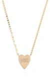 Lana Jewelry Boss Heart Necklace In Yellow Gold/ Diamond