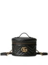 Gucci Gg Marmont Mini Leather Backpack In Black