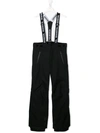 Rossignol Kids' Hiver Ski Dungaree Trousers In Black