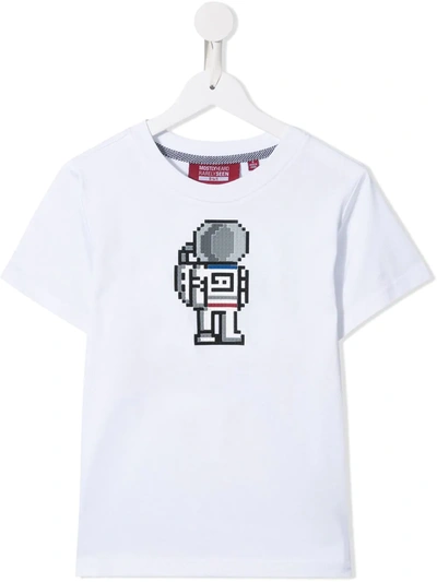 Mostly Heard Rarely Seen 8-bit Kids' Astronaut T-shirt In White