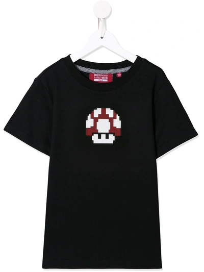 Mostly Heard Rarely Seen 8-bit Kids' 8-bit Mushroom T-shirt In Black