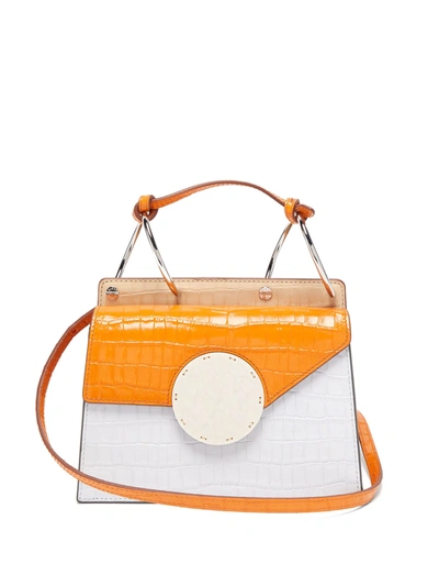 Danse Lente Phoebe Bis Crocodile-effect Leather Bag In Multicolor