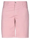 Armani Exchange Man Shorts & Bermuda Shorts Pink Size 38 Cotton, Elastane