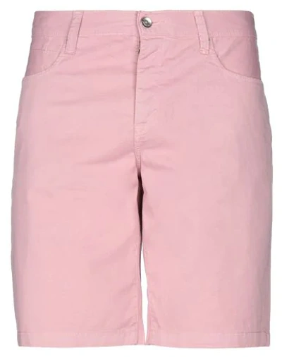 Armani Exchange Man Shorts & Bermuda Shorts Pink Size 38 Cotton, Elastane