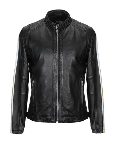 Andrea D'amico Leather Jacket In Black