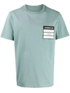 Maison Margiela Logo-appliquéd Organic Cotton-jersey T-shirt In Grey