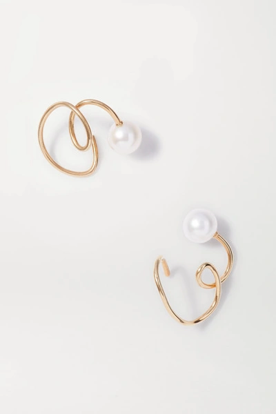 Sarah & Sebastian Buoy Gold Vermeil Pearl Ear Cuffs