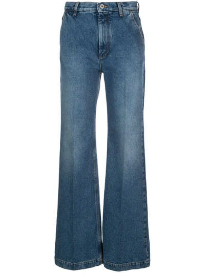 Loewe High-rise Straight-leg Jeans In Blue