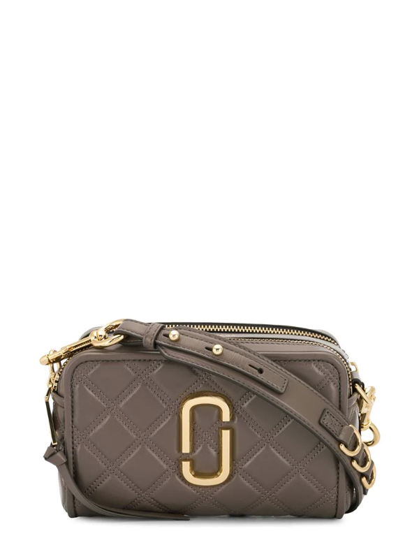 Marc Jacobs Softshot 21 Quilted Leather Crossbody Bag In Grey ModeSens