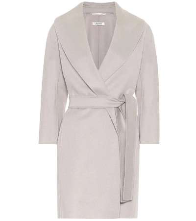 Max Mara Messi Virgin Wool Coat In Grey