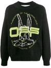 Off-white Harry The Bunny Knitted Jumper In Black