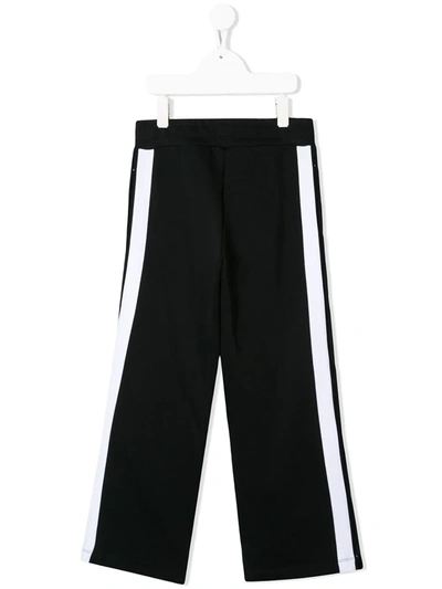 Balmain Kids' Buttoned Track Trousers In Black