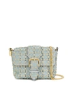 Red Valentino Red(v) Flower Puzzle Crossbody Bag In Blue
