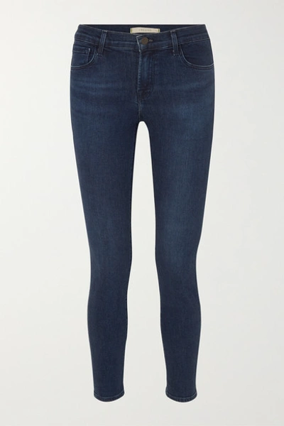 J Brand 811 Mid-rise Skinny Jeans In Commit In Blue