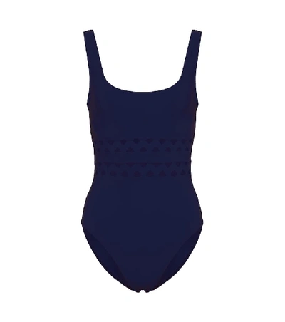 Karla Colletto Ines One Piece Swimsuit In Blue