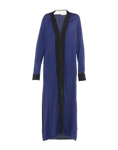 Haider Ackermann Satin-crepe Midi Dress In Blue