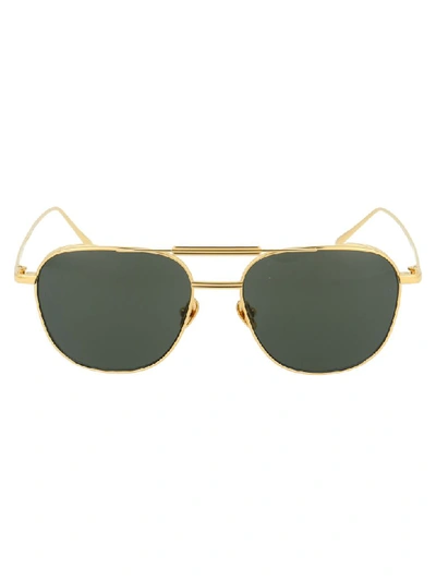 Linda Farrow Sunglasses In Wilder Yellow Gold