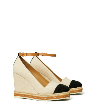 cream espadrille wedges