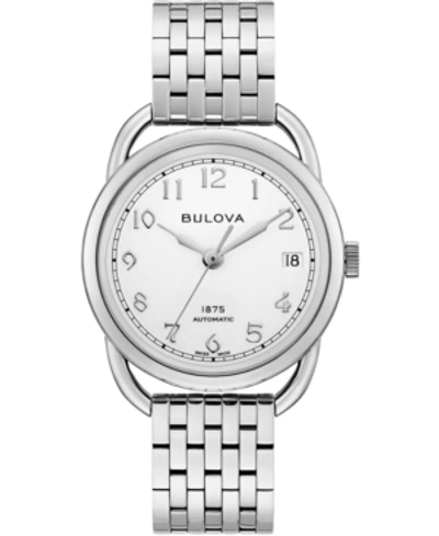 Bulova Limited Edition  Women's Swiss Automatic Joseph  Stainless Steel Bracelet Watch 34.5mm In Silver