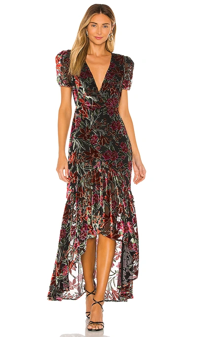 House Of Harlow 1960 X Revolve Talita Dress In Noir Floral Multi