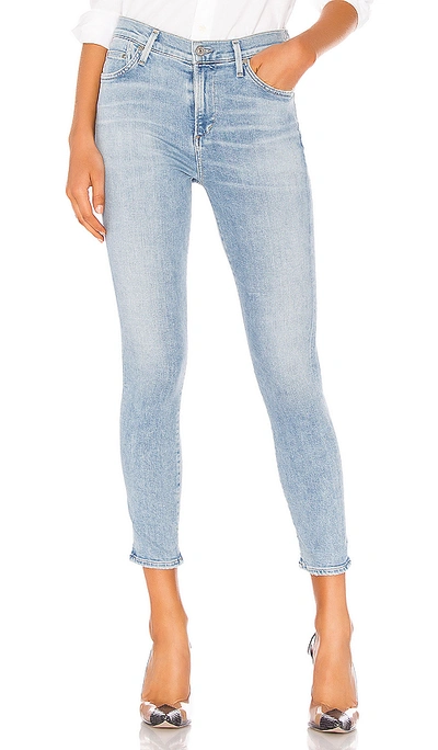 Citizens Of Humanity Rocket Crop Sculpt Mid Rise Skinny. - In Soft Fade