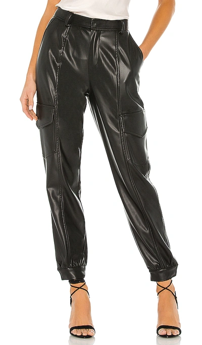 Yfb Clothing Priscilla Pleather Pant In Black