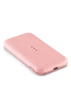 Courant Smartphone Wireless Charging Bank In Dusty Rose