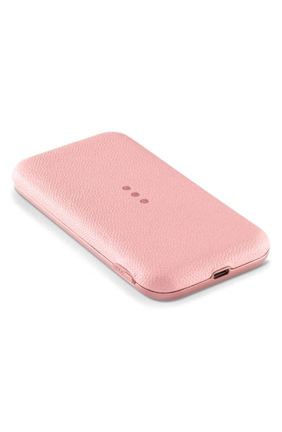 Courant Smartphone Wireless Charging Bank In Dusty Rose