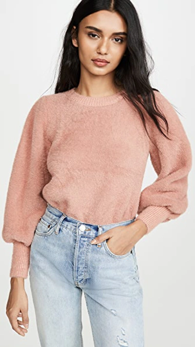 Dra Franco Sweater In Dusty Pink