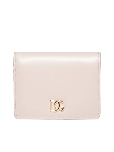 Dolce & Gabbana Logo Wallet In Cipria