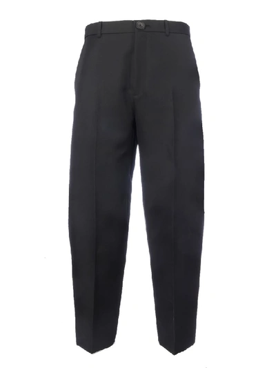 Balenciaga Cropped Large Pants In Black