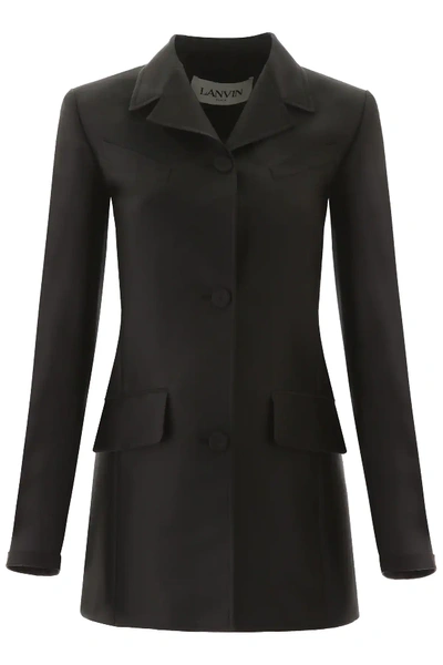 Lanvin Three-button Blazer In Black
