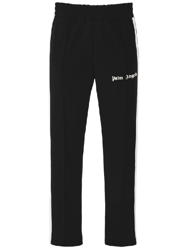 Palm Angels Classic Joggers In Black White (black) | ModeSens