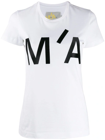 Marques' Almeida Marques'almeida Logo Embroidered Crewneck T In White