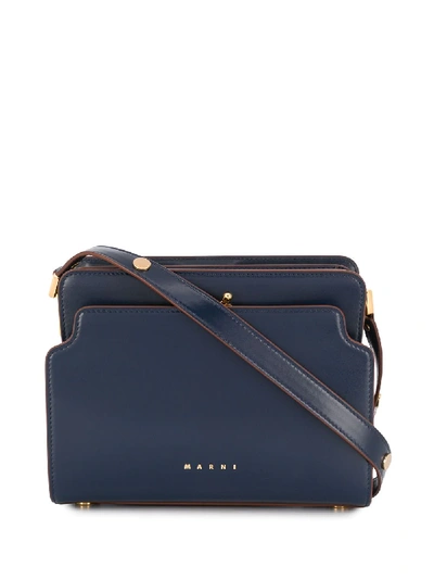 Marni Trunk Reverse Shoulder Bag In Nero