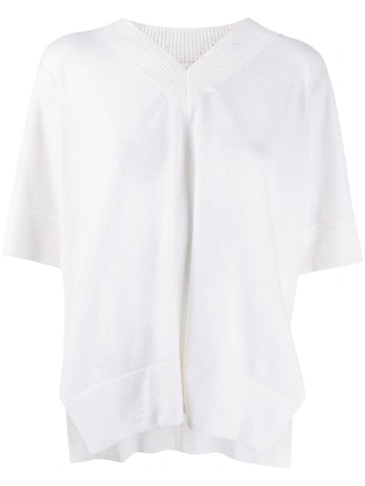 Fabiana Filippi Oversized-fit Cashmere Top In White