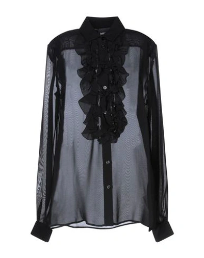 Just Cavalli Solid Color Shirts & Blouses In Black