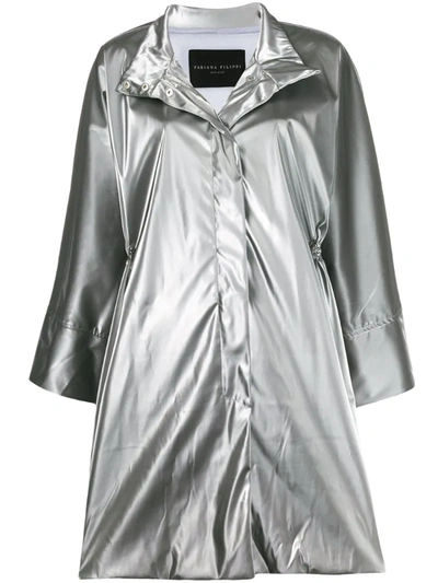 Fabiana Filippi Metallic Rain Coat