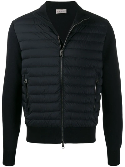 Moncler Puffer Jacket In Blue